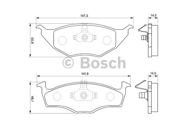 Kit de plaquettes de frein, frein à disque