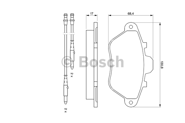 Kit de plaquettes de frein, frein à disque