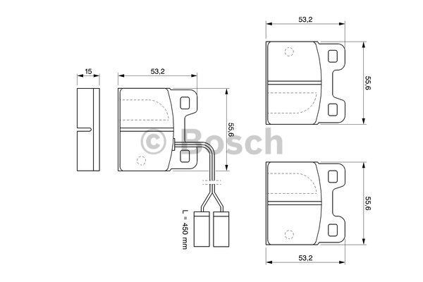 Kit de plaquettes de frein, frein à disque