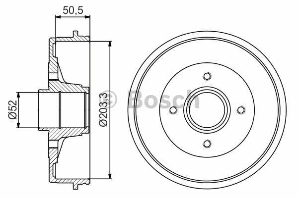 Tambour de frein (vendu par 2, prix indiqué pour : 1 pièce)