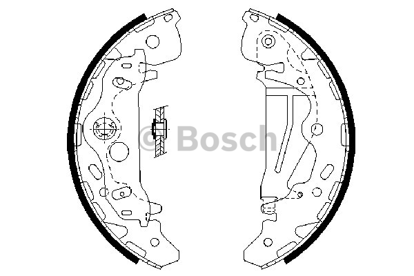 Jeu de mâchoires de frein