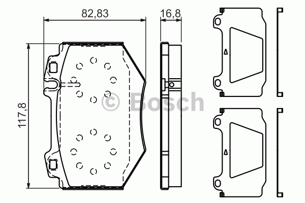 Kit de plaquettes de frein, frein à disque