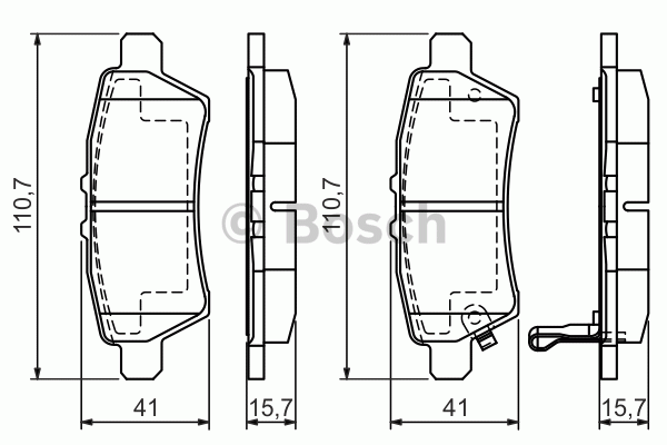 Kit de plaquettes de frein, frein à disque