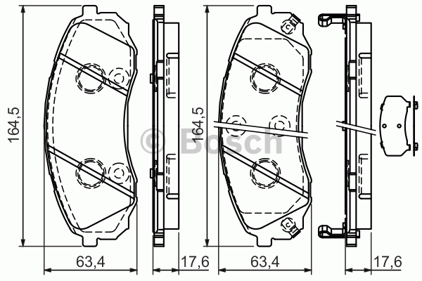 Kit de plaquettes de frein, frein à disque