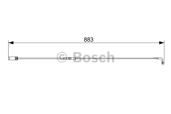 Contact d'avertissement, usure des plaquettes de frein