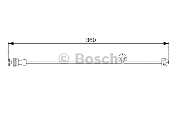 Contact d'avertissement, usure des plaquettes de frein