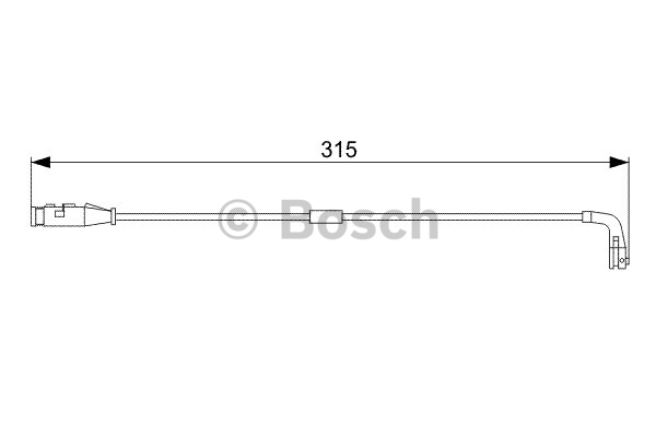 Contact d'avertissement, usure des plaquettes de frein