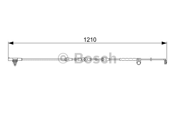 Contact d'avertissement, usure des plaquettes de frein