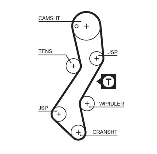 Courroie crantée PowerGrip®