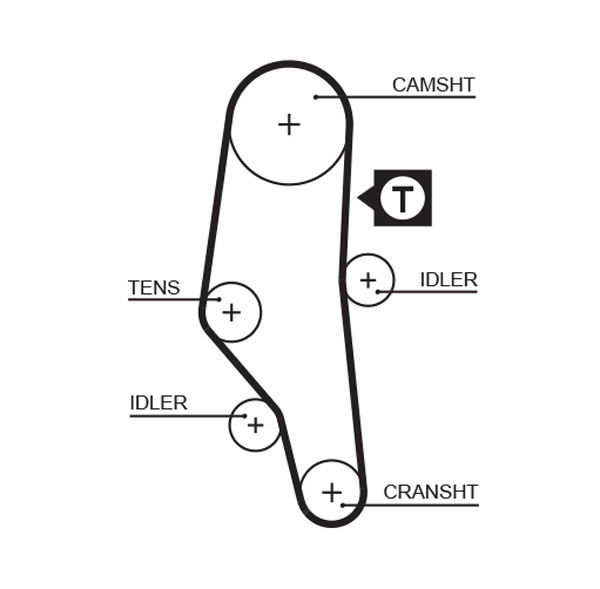 Courroie crantée PowerGrip®