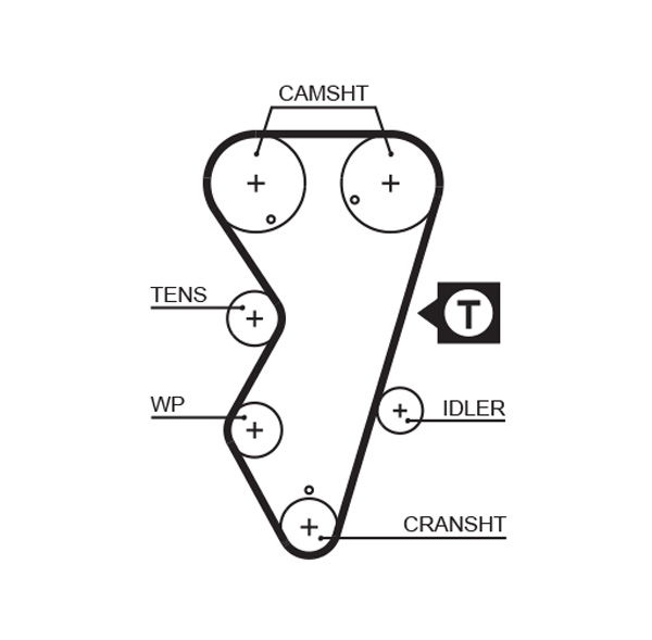 Courroie crantée PowerGrip®