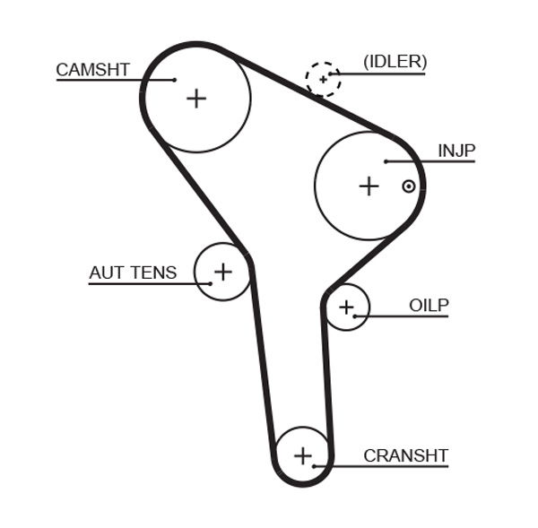 Courroie crantée PowerGrip®