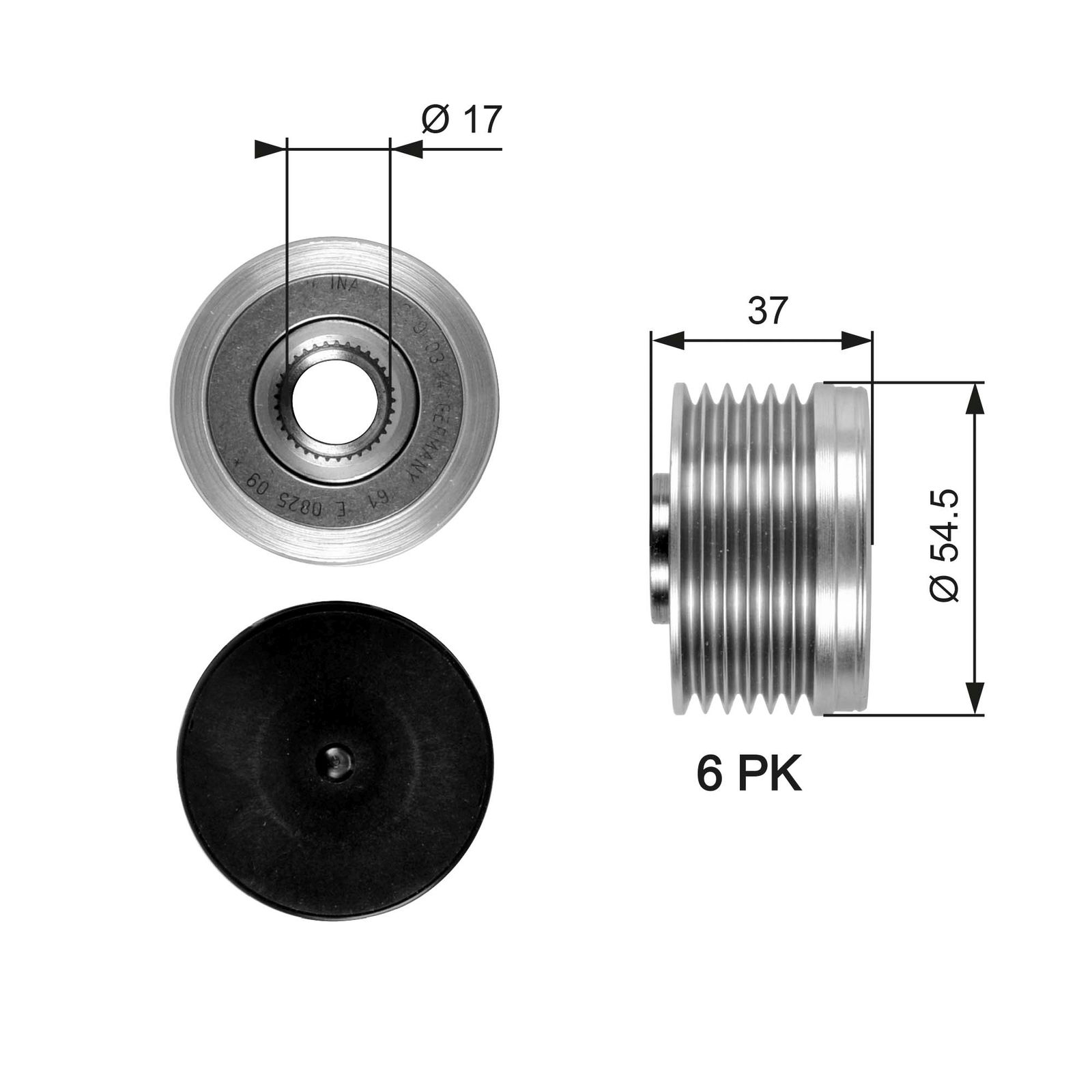 Poulie roue libre, alternateur DriveAlign®