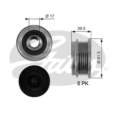 Poulie roue libre, alternateur DriveAlign®