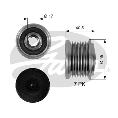 Poulie roue libre, alternateur DriveAlign®