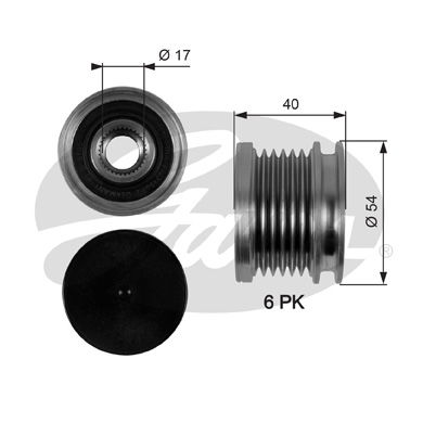 Poulie roue libre, alternateur DriveAlign®