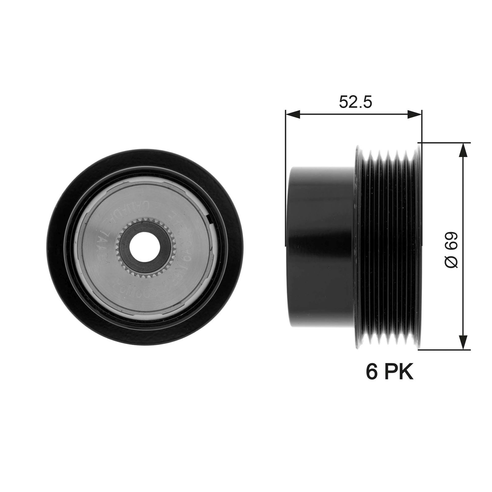 Poulie roue libre, alternateur DriveAlign®