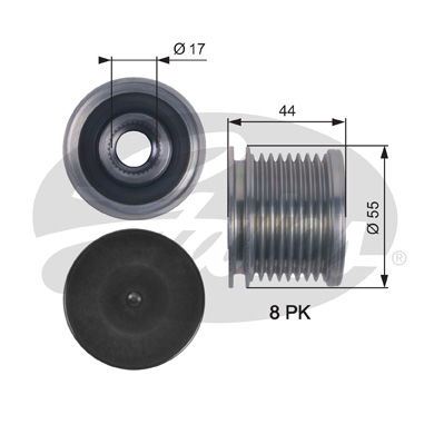 Poulie roue libre, alternateur DriveAlign®