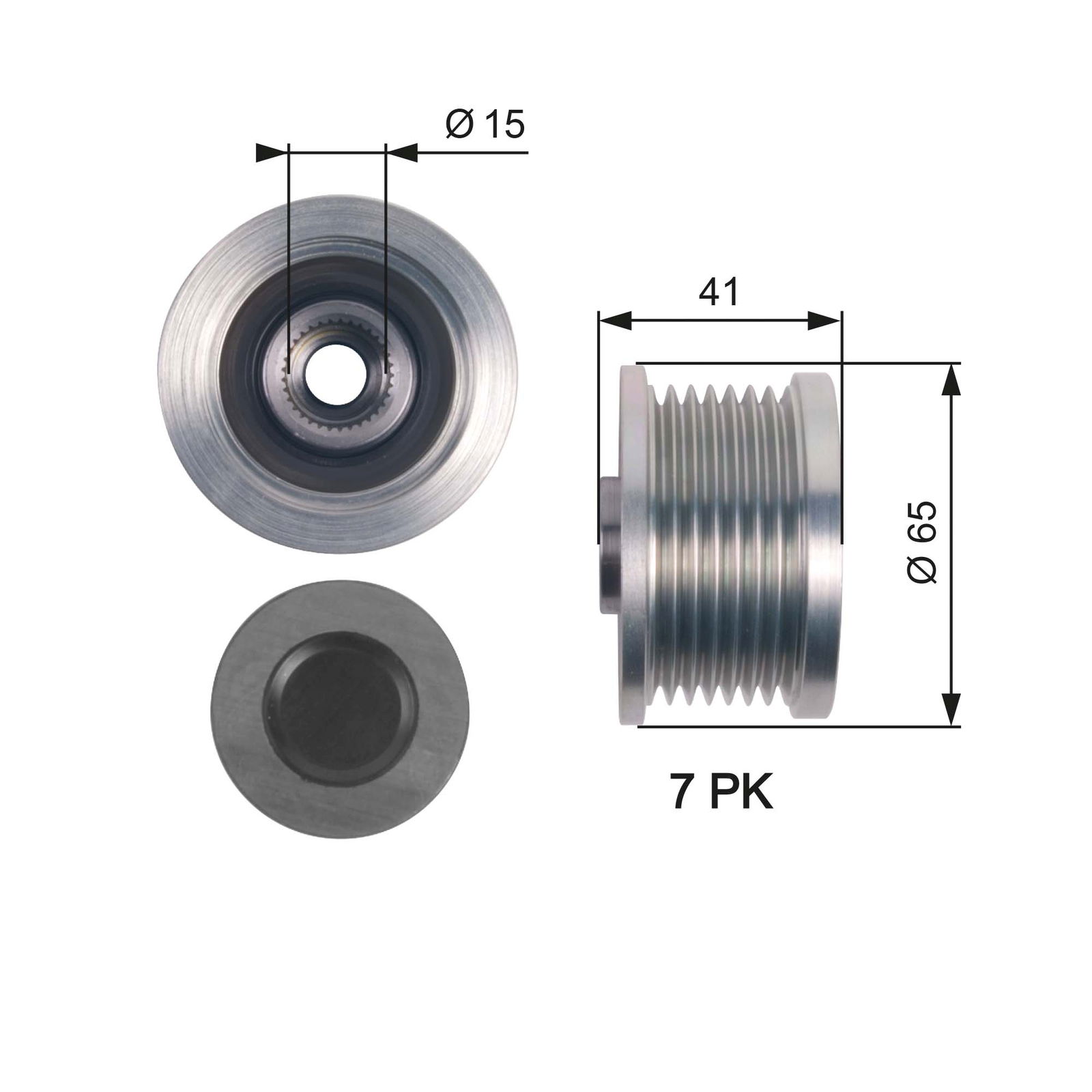 Poulie roue libre, alternateur DriveAlign®