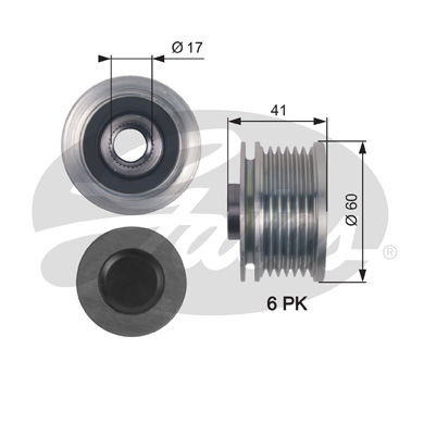 Poulie roue libre, alternateur DriveAlign®