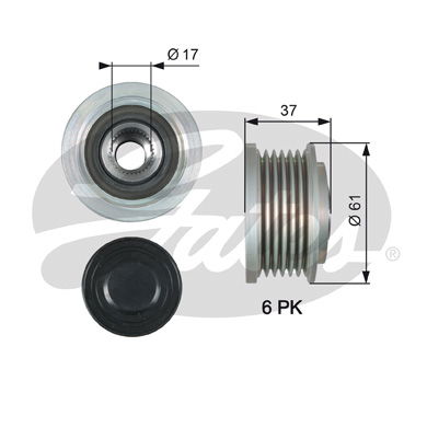 Poulie roue libre, alternateur DriveAlign®