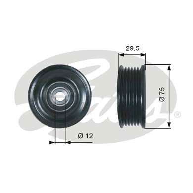 Poulie renvoi/transmission, courroie trapézoïdale à nervures DriveAlign®