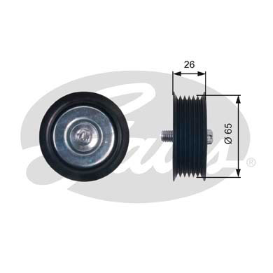 Poulie renvoi/transmission, courroie trapézoïdale à nervures DriveAlign®