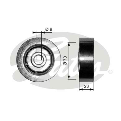 Poulie renvoi/transmission, courroie trapézoïdale à nervures DriveAlign®