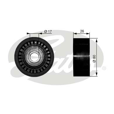 Poulie renvoi/transmission, courroie trapézoïdale à nervures DriveAlign®