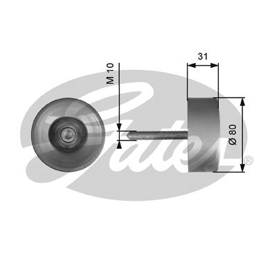 Poulie renvoi/transmission, courroie trapézoïdale à nervures DriveAlign®