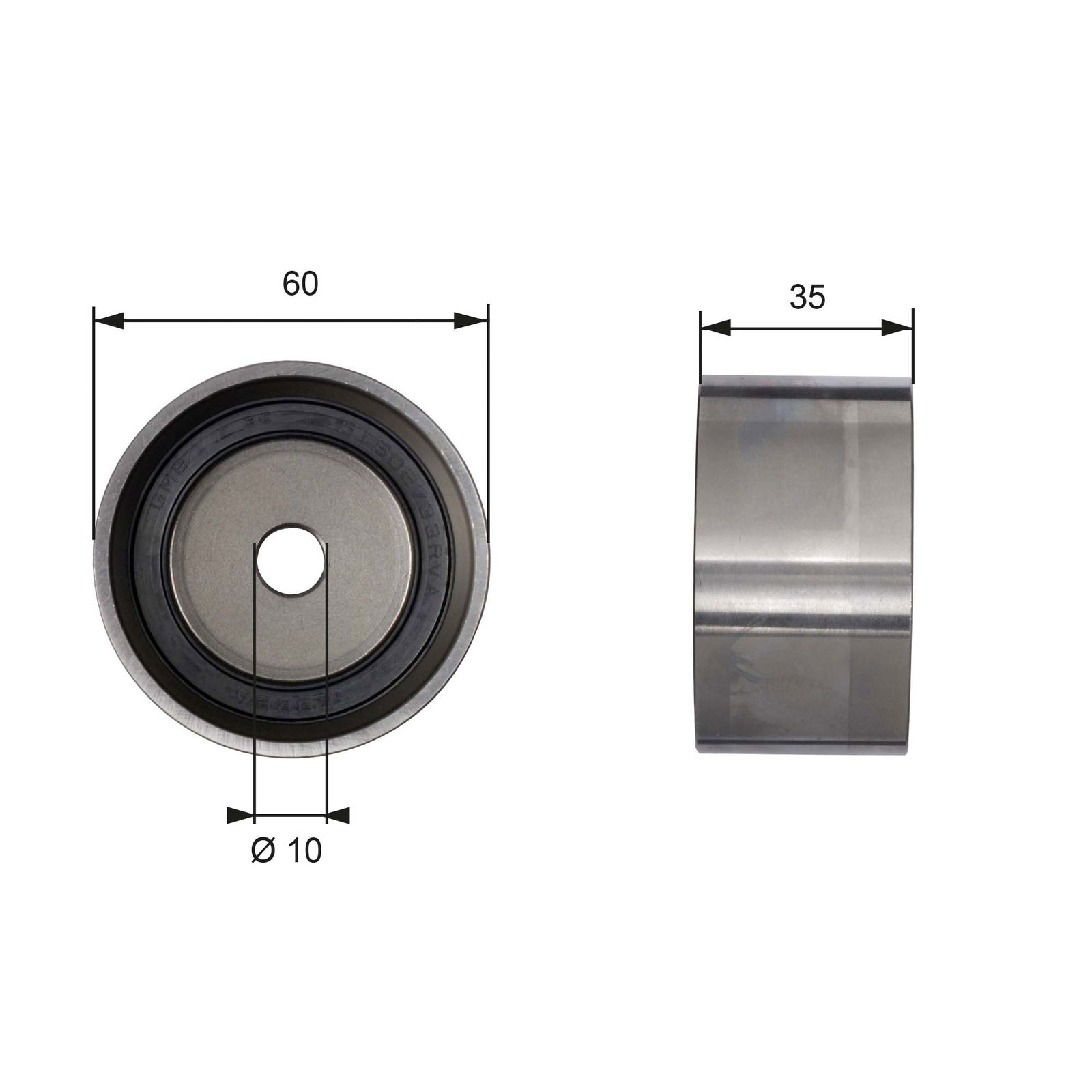 Poulie renvoi/transmission, courroie de distribution PowerGrip®