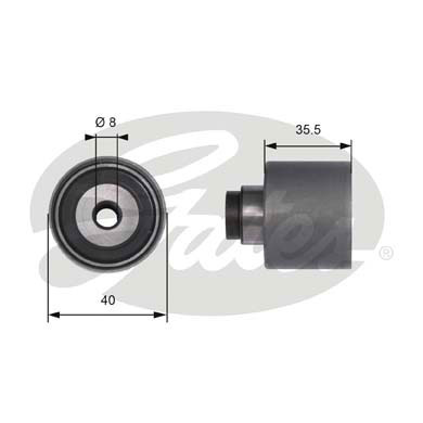 Poulie renvoi/transmission, courroie de distribution PowerGrip®