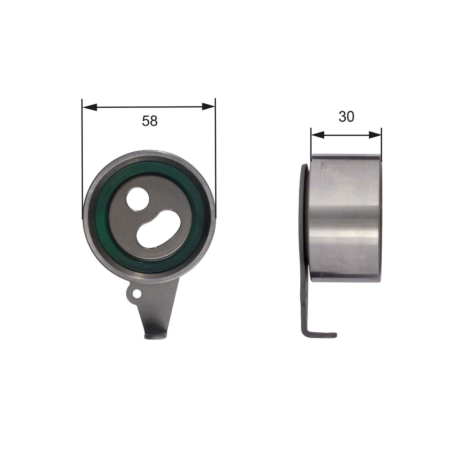 Poulie-tendeur, courroie crantée PowerGrip®