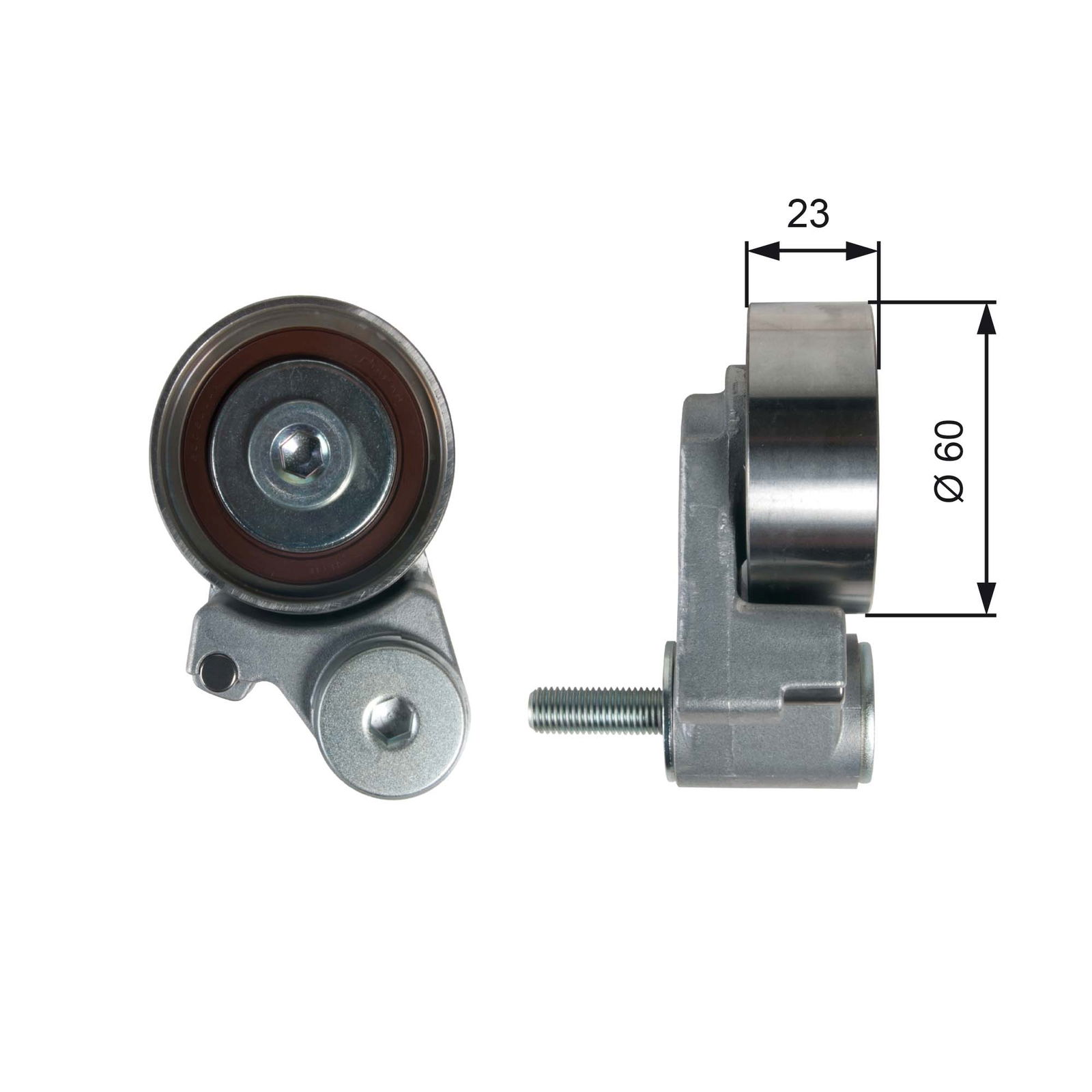 Poulie-tendeur, courroie crantée PowerGrip®