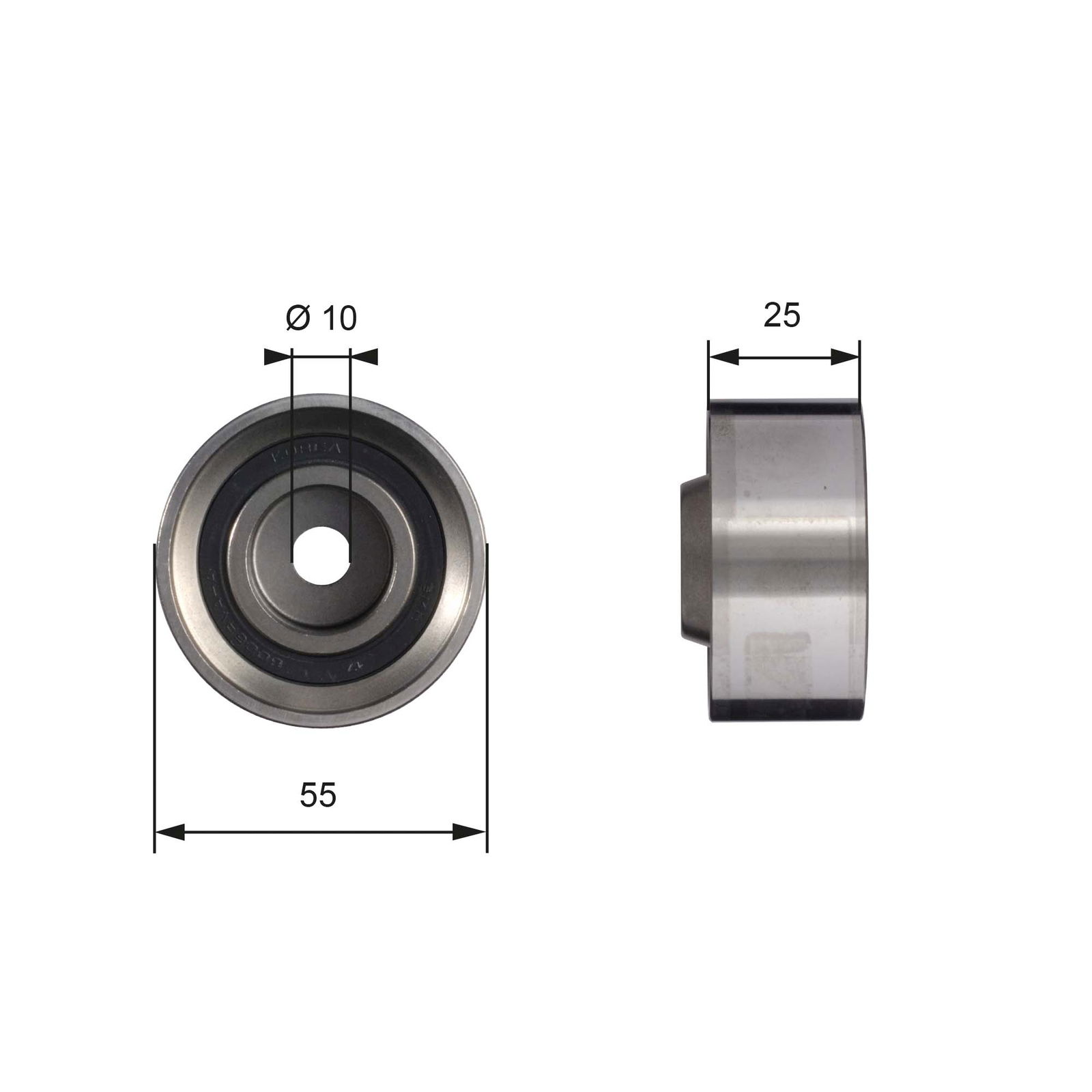 Poulie renvoi/transmission, courroie de distribution PowerGrip®