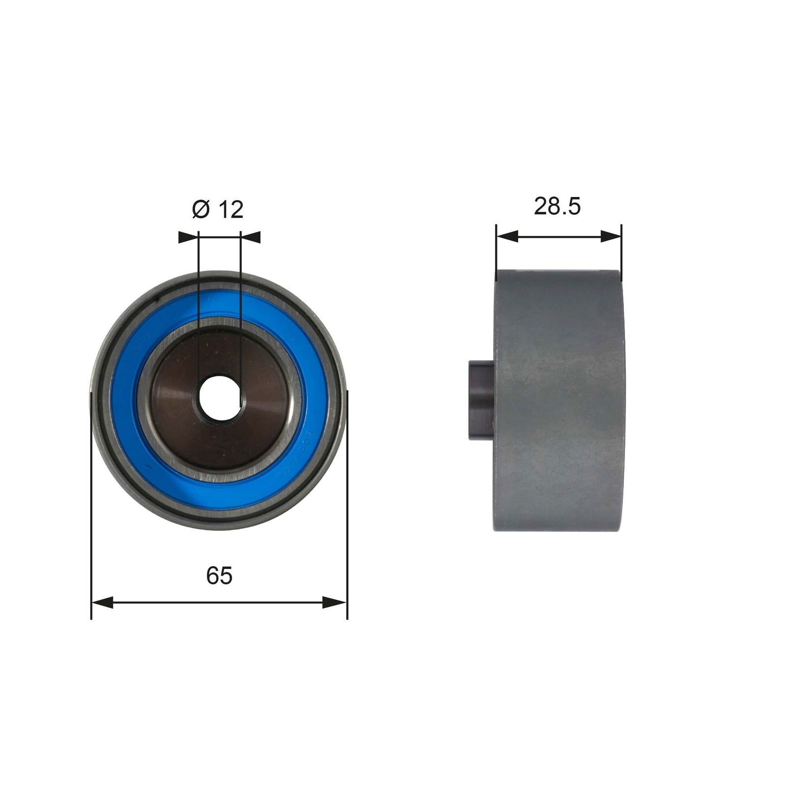 Poulie renvoi/transmission, courroie de distribution PowerGrip®