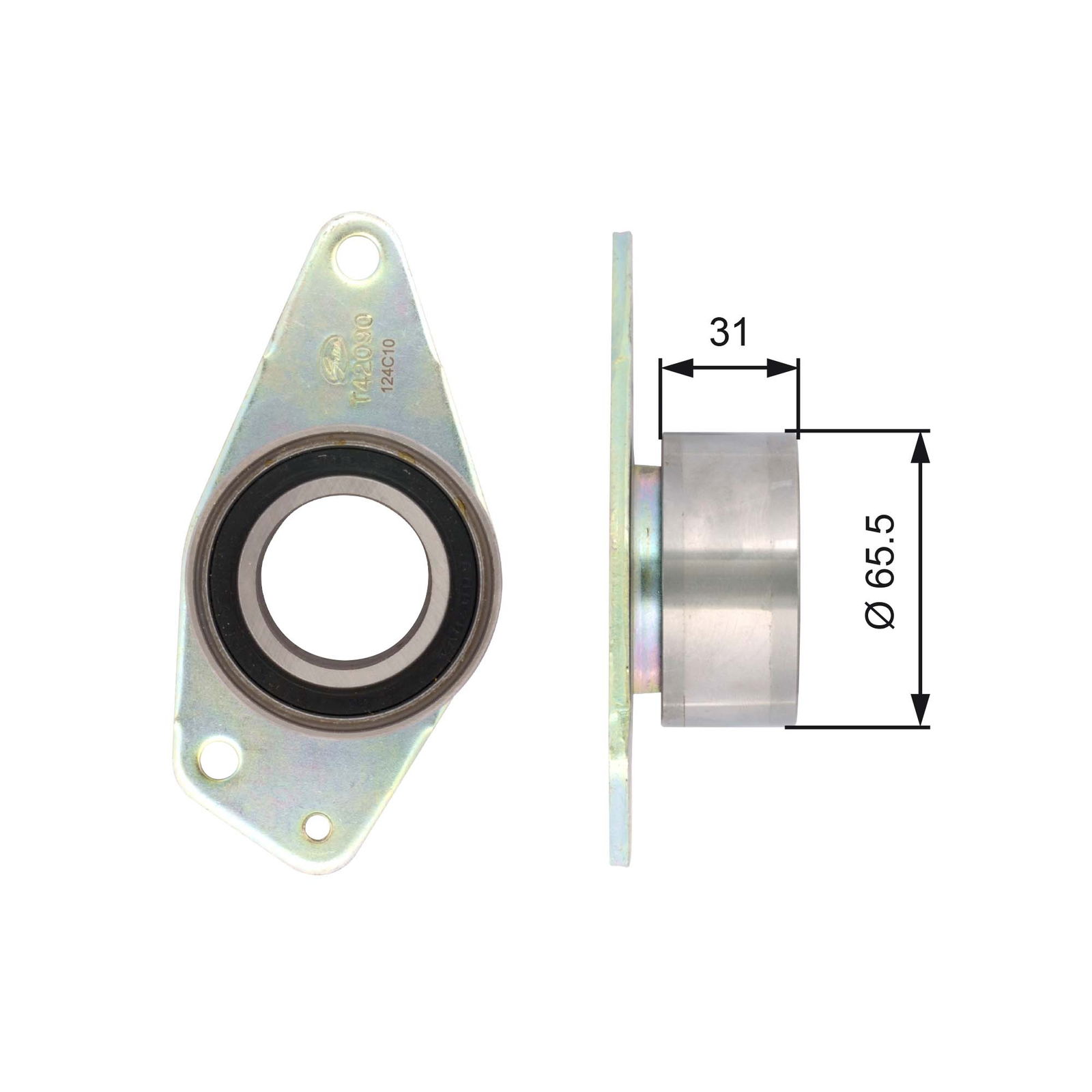 Poulie renvoi/transmission, courroie de distribution PowerGrip®