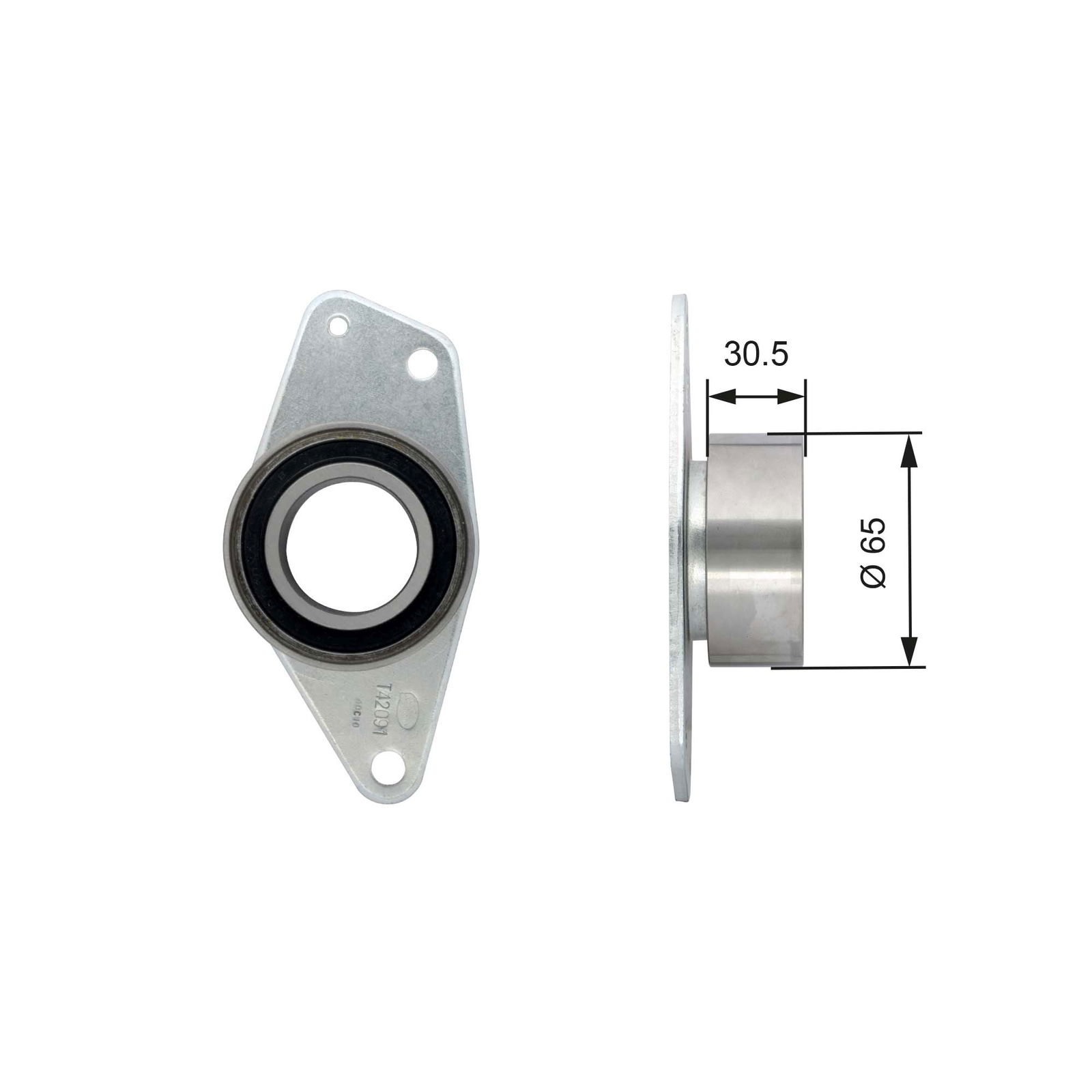 Poulie renvoi/transmission, courroie de distribution PowerGrip®