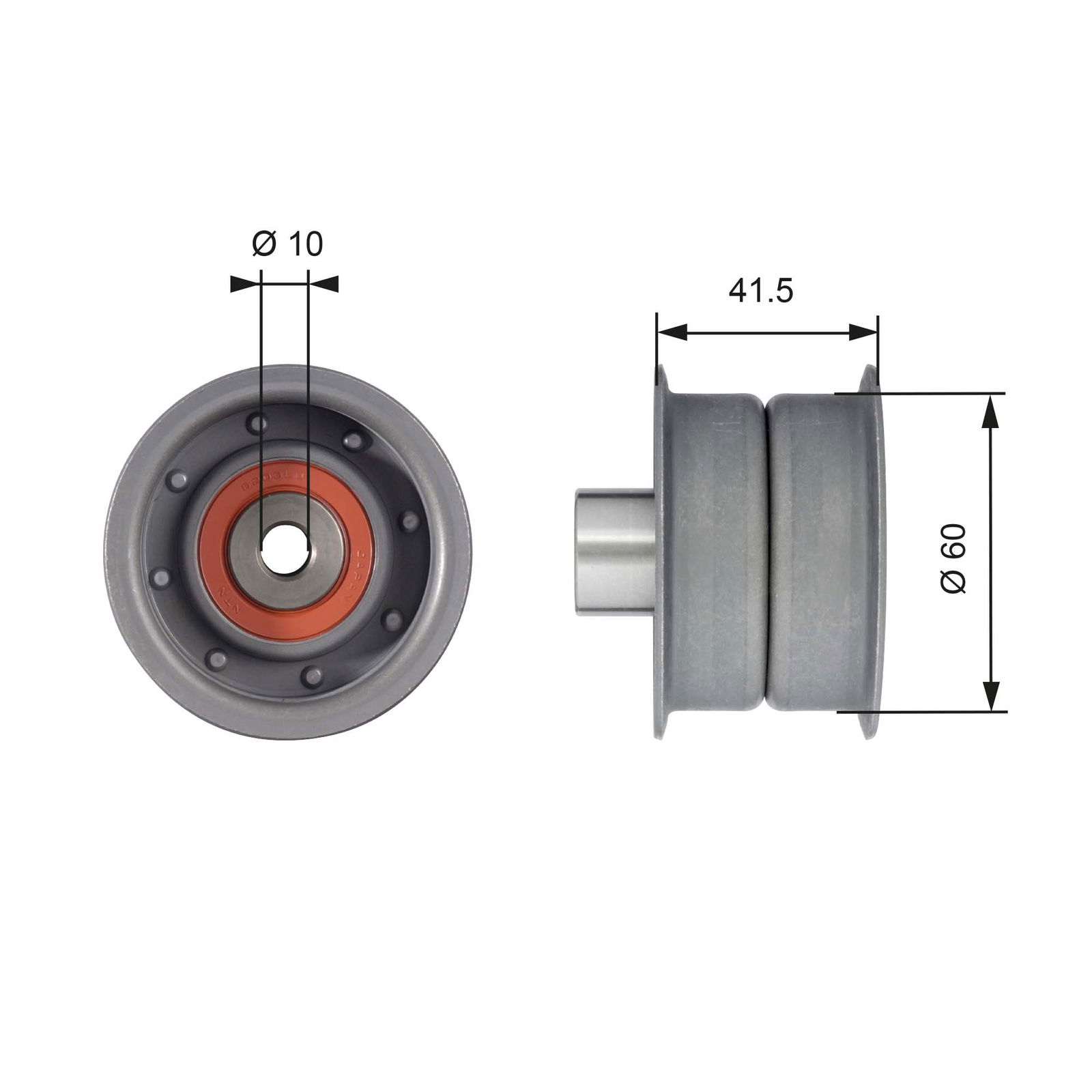 Poulie renvoi/transmission, courroie de distribution PowerGrip®