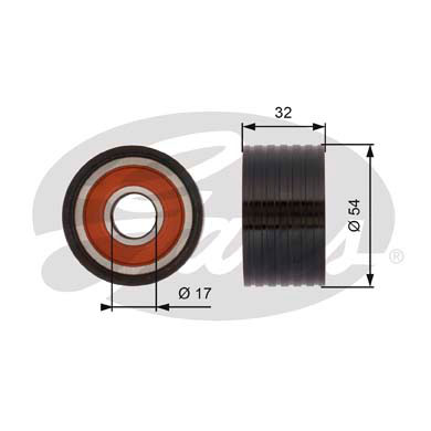 Poulie renvoi/transmission, courroie de distribution PowerGrip®