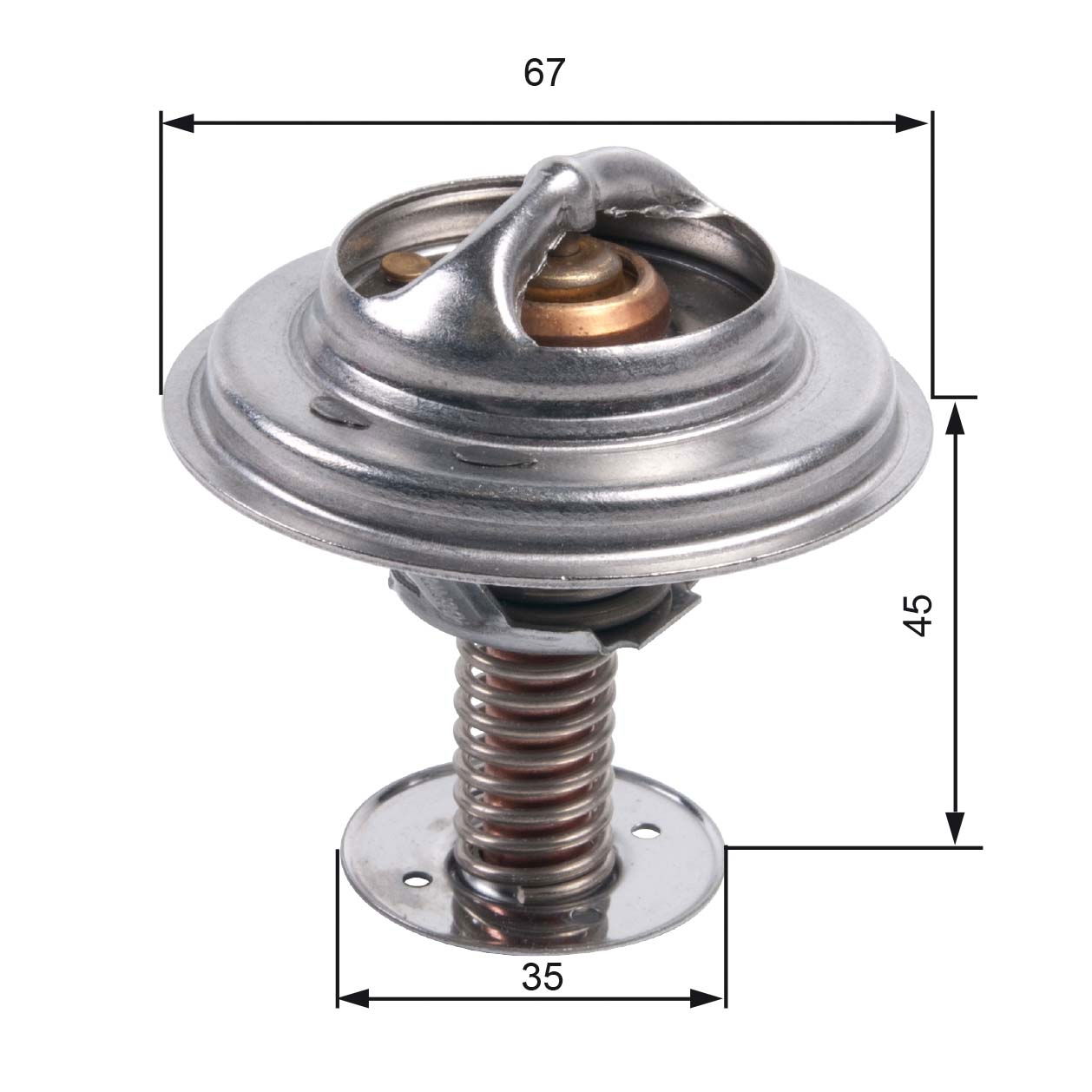 Thermostat, liqiuide de refroidissement