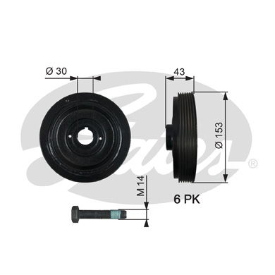 Poulie, vilebrequin DriveAlign®