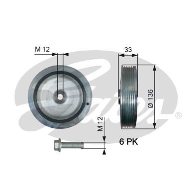 Poulie, vilebrequin DriveAlign®