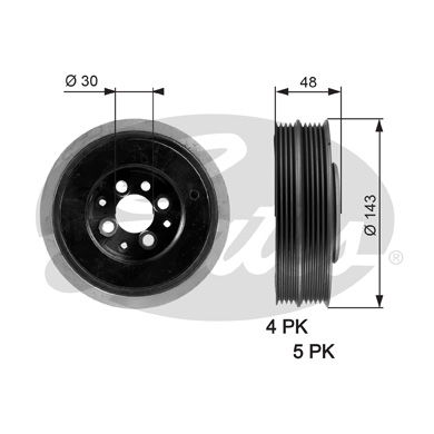 Poulie, vilebrequin DriveAlign®