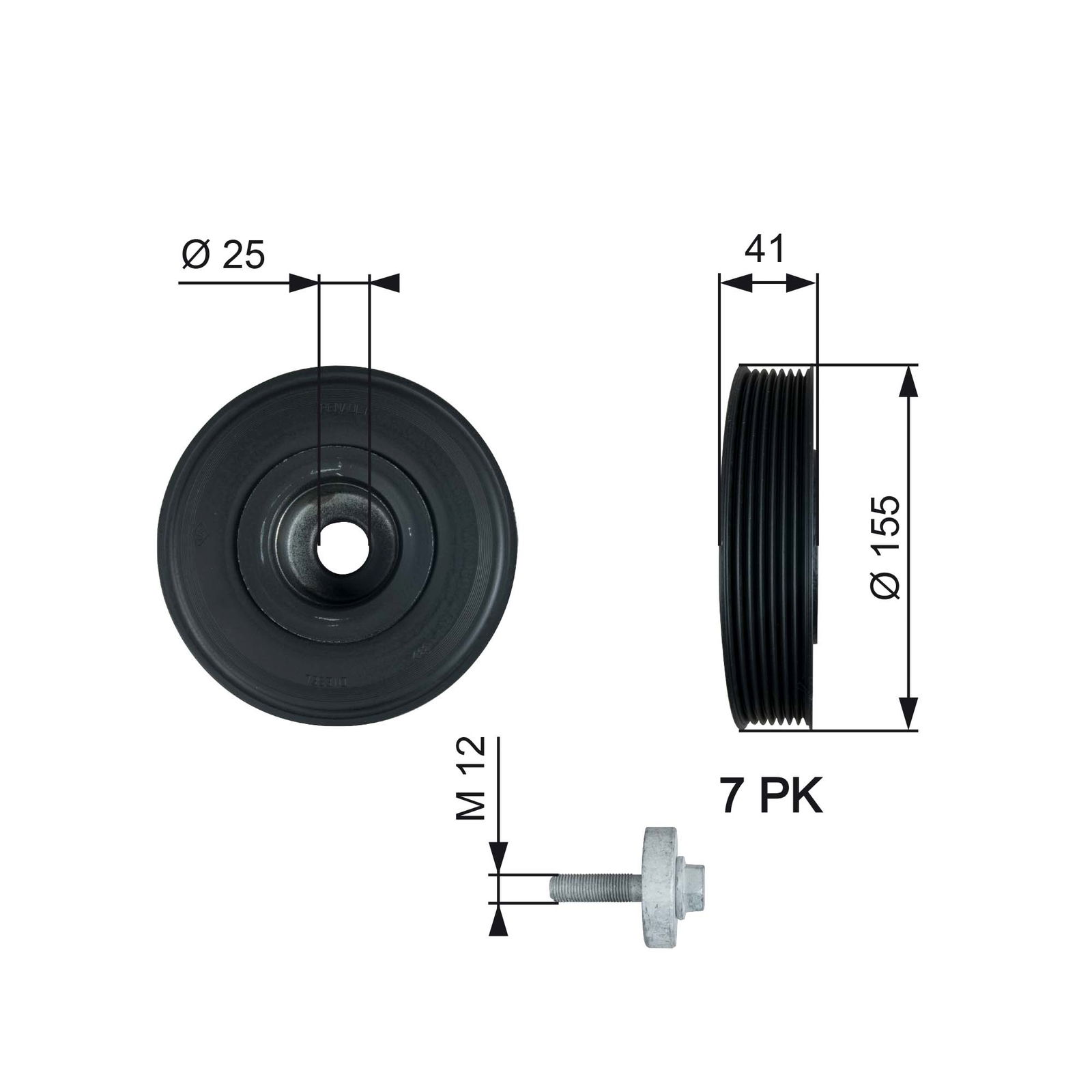 Poulie, vilebrequin DriveAlign®