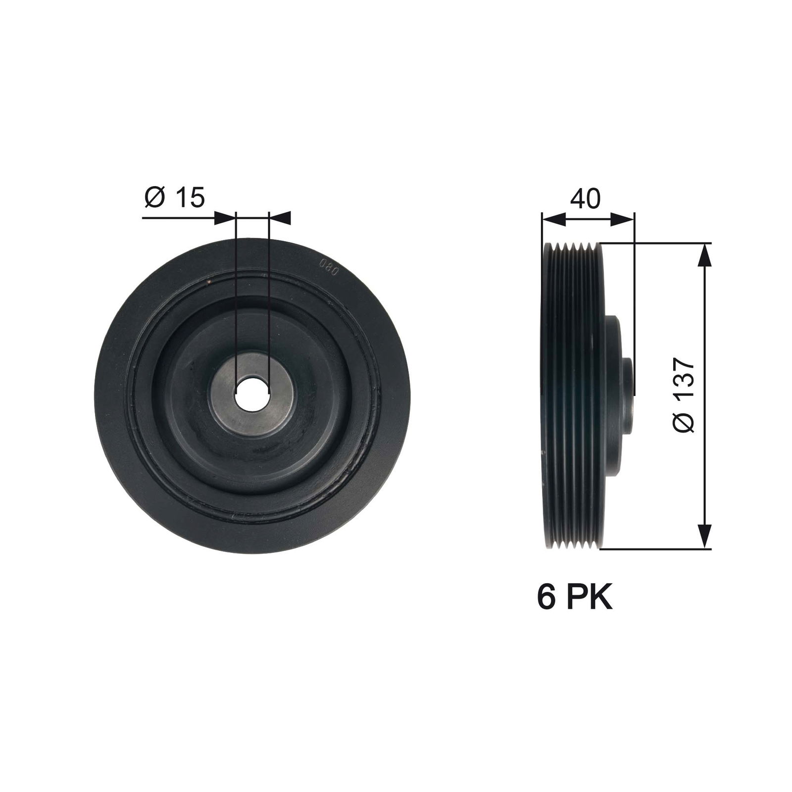 Poulie, vilebrequin DriveAlign®