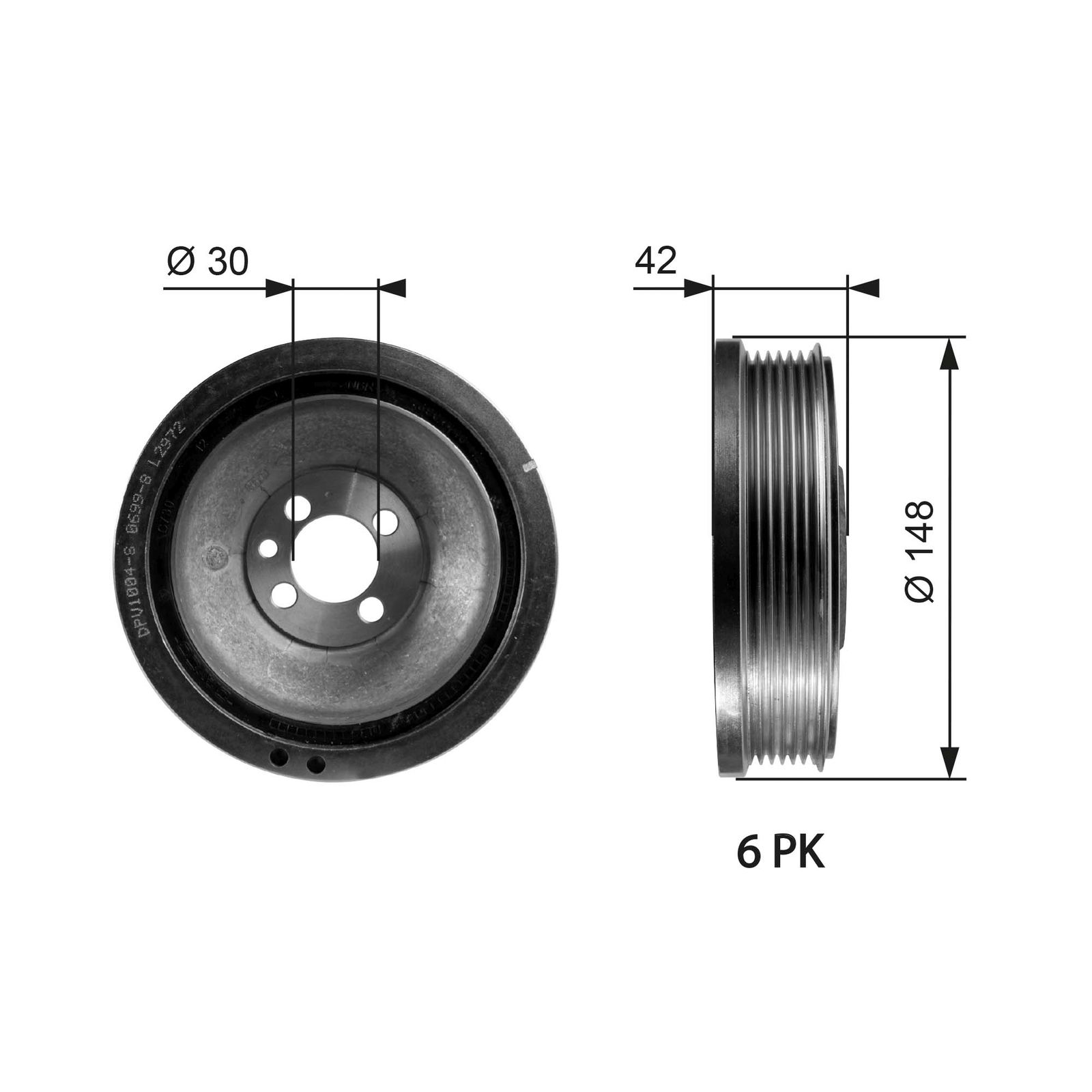 Poulie, vilebrequin DriveAlign®