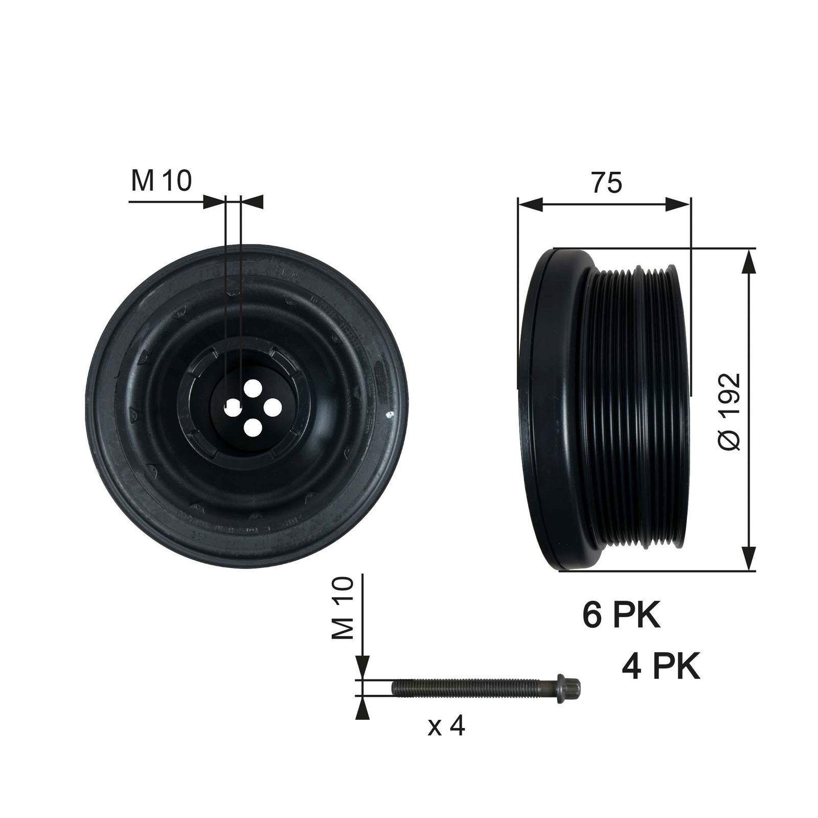 Poulie, vilebrequin DriveAlign®