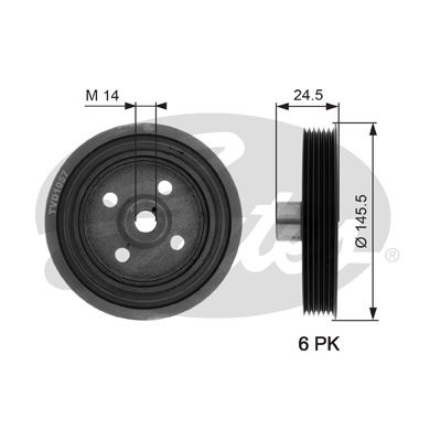 Poulie, vilebrequin DriveAlign®