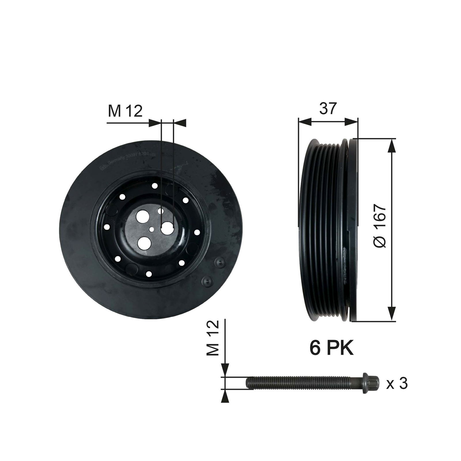 Poulie, vilebrequin DriveAlign®